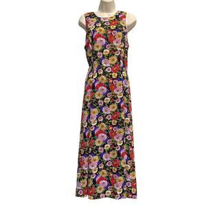 Vintage Roberta II Dress Spring Flowers Floral Back Zip Feminine Sz 12